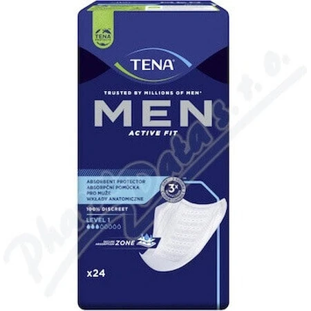 TENA Men Level 1 1×24 шт, прокладки от недержания для мужчин: цены и характеристики