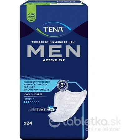 TENA Men Level 1 1×24 шт, прокладки от недержания для мужчин: цены и характеристики