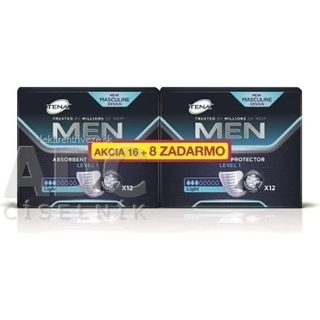 TENA Men Level 1 1×24 шт, прокладки от недержания для мужчин: цены и характеристики