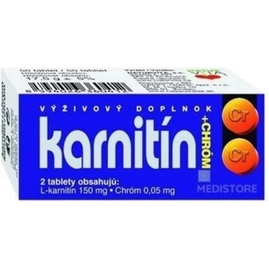 NATURVITA КАРНІТИН + ХРОМ 1×50 таблеток, карнітин + хром: ціни та характеристики