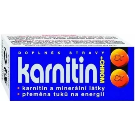 NATURVITA КАРНІТИН + ХРОМ 1×50 таблеток, карнітин + хром: ціни та характеристики