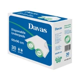 Впитывающие прокладки 5 слоев, 60 x 90 см, 30 штук, Davas