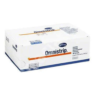 Стерильні смужкові пластирі Omnistrip (540685), 12x101 мм, 50x6 штук, Hartmann