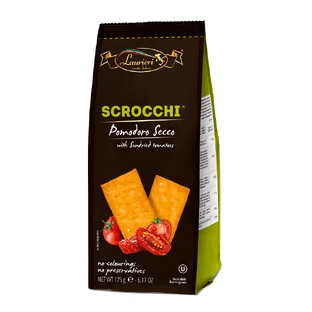 Крекеры Scrocchi с вялеными помидорами, 175 г, Laurieri
