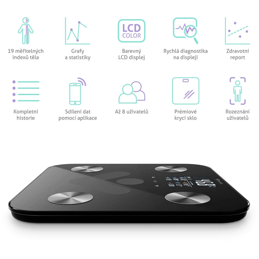 TrueLife FitScale W6 BT Black: ціни та характеристики