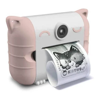 KidyPrint, Peach, Kidywolf цифровая камера с функцией термопечати для детей