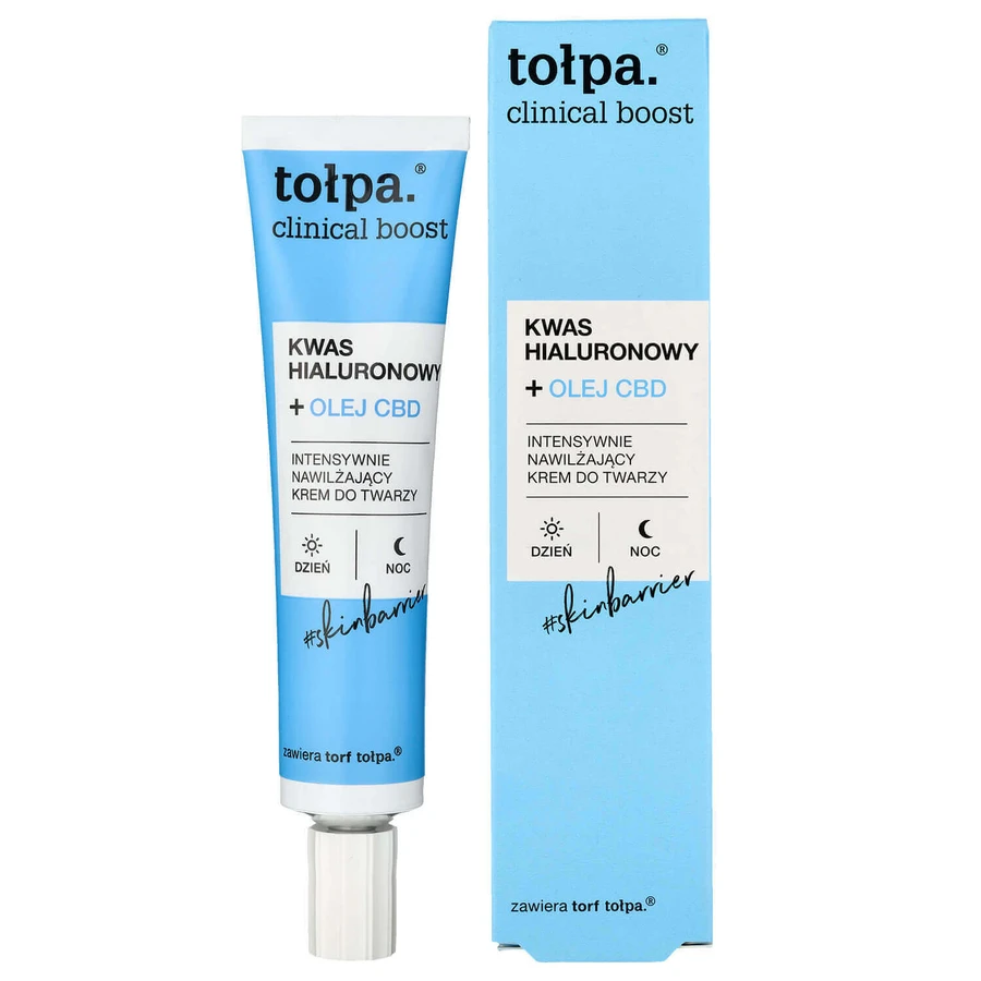 Topa Clinical Boost Гиалуроновая кислота + масло CBD, интенсивно увлажняющий крем для лица, 40 мл: цены и характеристики