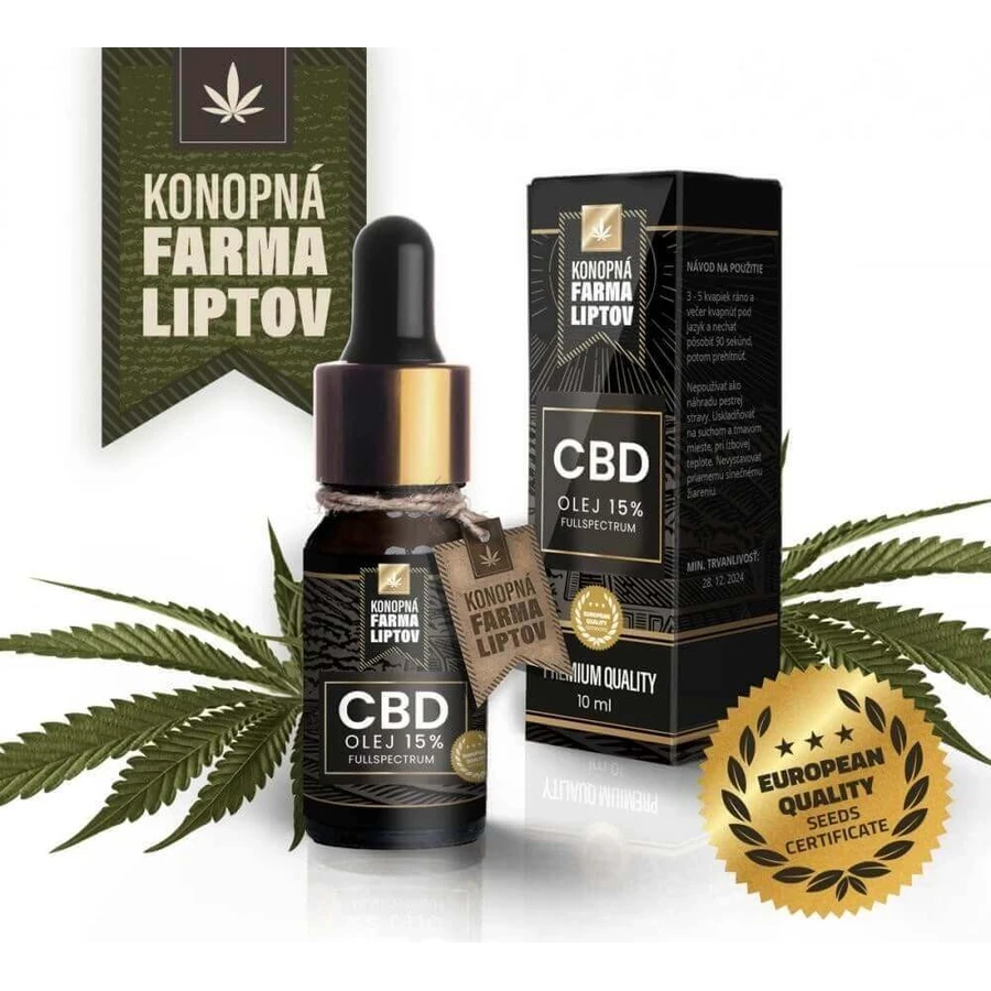 HEMP FARMA LIPTOV CBD ОЛІЯ 15% 10МЛ 1×10 мл: ціни та характеристики