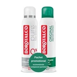 Дезодорант-спрей Original + Дезодорант-спрей Pure, 150 + 150 мл, Borotalco