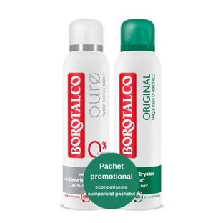 Дезодорант-спрей Original + Дезодорант-спрей Pure, 150 + 150 мл, Borotalco