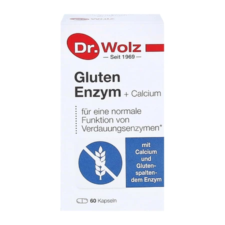 Gluten Enzyme + Calcium, фермент глютену + кальцій, 60 капсул: ціни та характеристики