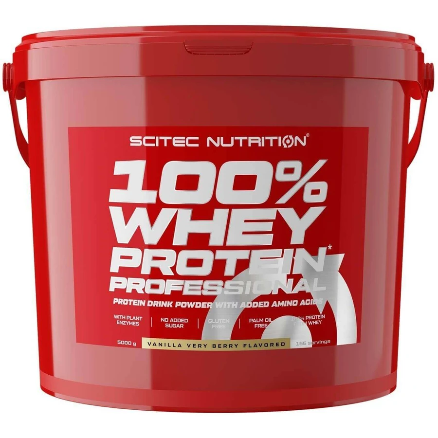 SciTec Nutrition 100% Whey Protein Professional ваніль/ягоди 5000 г: ціни та характеристики