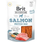 Протеїновий батончик з в'яленим лососем Brit Dog 80 г