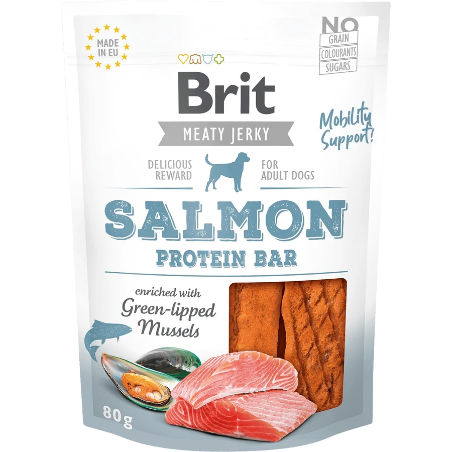 Brit Dog Jerky Salmon Protein Bar 80 г: цены и характеристики