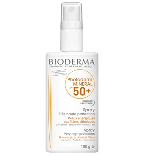 Солнцезащитный спрей с SPF 50+ Photoderm Mineral, 100 мл, Bioderma