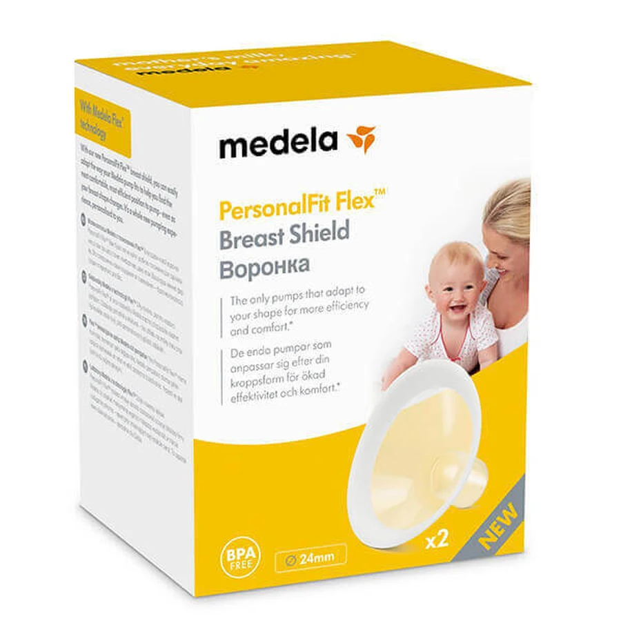 Medela PersonalFit Flex, воронка, размер M 24 мм, 2 штуки: цены и характеристики