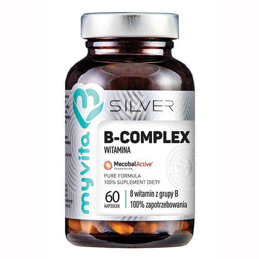 MyVita Silver Vitamin B-Complex 100% 60 капсул: цены и характеристики