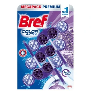 Bref туалетний блок Power Aktiv лаванда 3 x 50 г