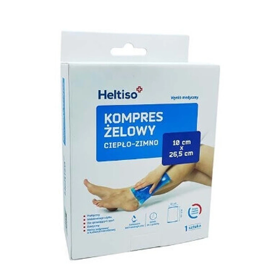 Холодный компресс Heltiso 10 x 26,5 см, 1 шт - долговечный!: цены и характеристики