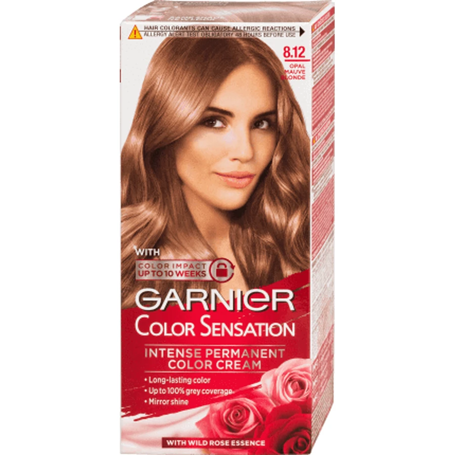 Garnier Color Sensation Перманентна фарба 8.12 Світло-русявий попелястий русявий з переливами, 1 шт.: ціни та характеристики