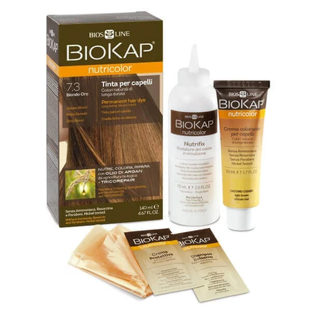 Biokap Nutricolor, краска для волос, 7.3 золотистый блондин, 140 мл: цены и характеристики