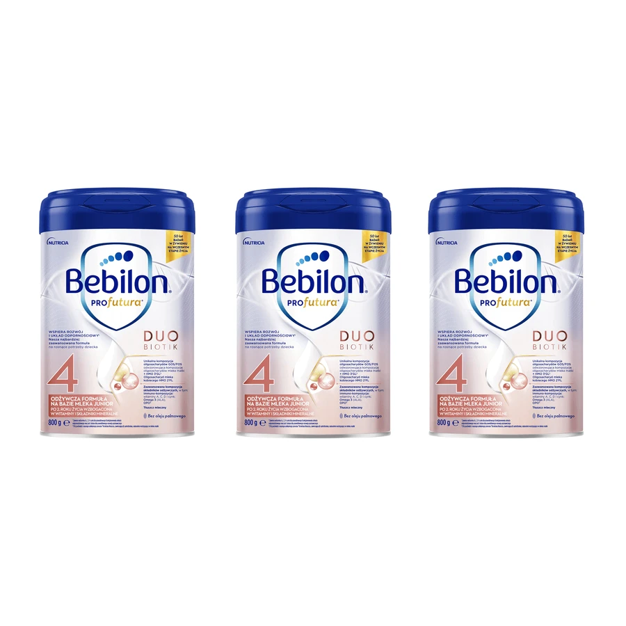 Набір Bebilon Profutura Duo Biotik 4, модифіковане молоко, після 2 років, 3 х 800 г: ціни та характеристики