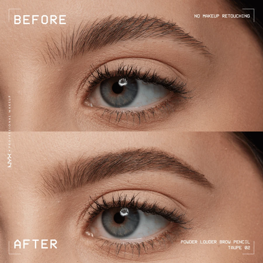 NYX Professional Makeup Powder Louder Brow Pencil Пудровый карандаш для бровей, тауп: цены и характеристики