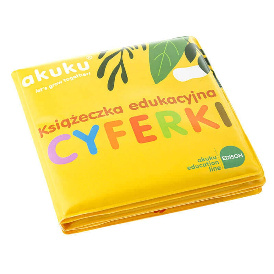 AKUKU, розвиваюча книжка для купання, цифри, від 3 місяців, 1 шт.: ціни та характеристики