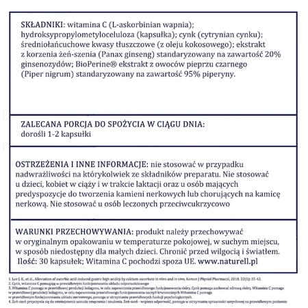 Naturell C 1000+, 30 капсул: ціни та характеристики
