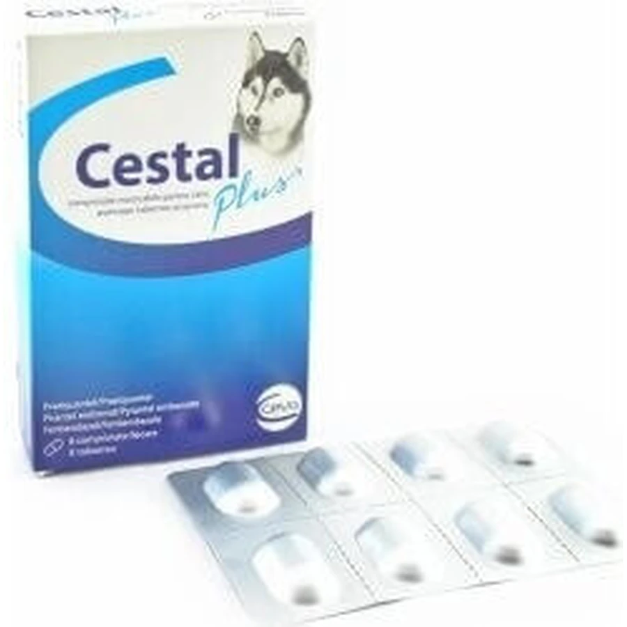 Cestal Plus таблетки для отъема детей у собак 1×8 табл, ароматизированные таблетки для собак: цены и характеристики