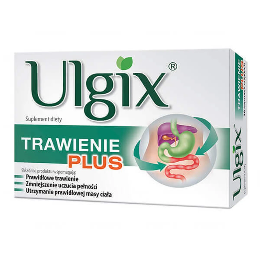 Ulgix Trawienie Plus, 30 капсул: цены и характеристики