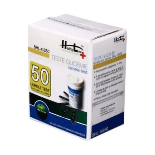 Тесты для определения уровня глюкозы в крови Healthyline, SHL-GS50 x 50 шт.