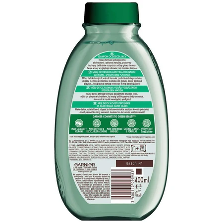 Шампунь Garnier Botanic Therapy Zielona Herbata Eukaliptus & Cytrus, очищувальний й тонізувальний, 400 мл: ціни та характеристики