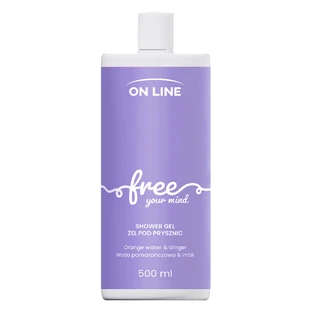 On Line Free, эль-душ, апельсиновая вода и имбирь, 500 мл