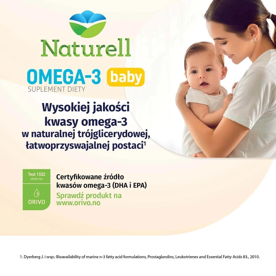 Naturell Омега-3 Baby, для немовлят від 6 місяців, 40 капсул, що закручуються: ціни та характеристики