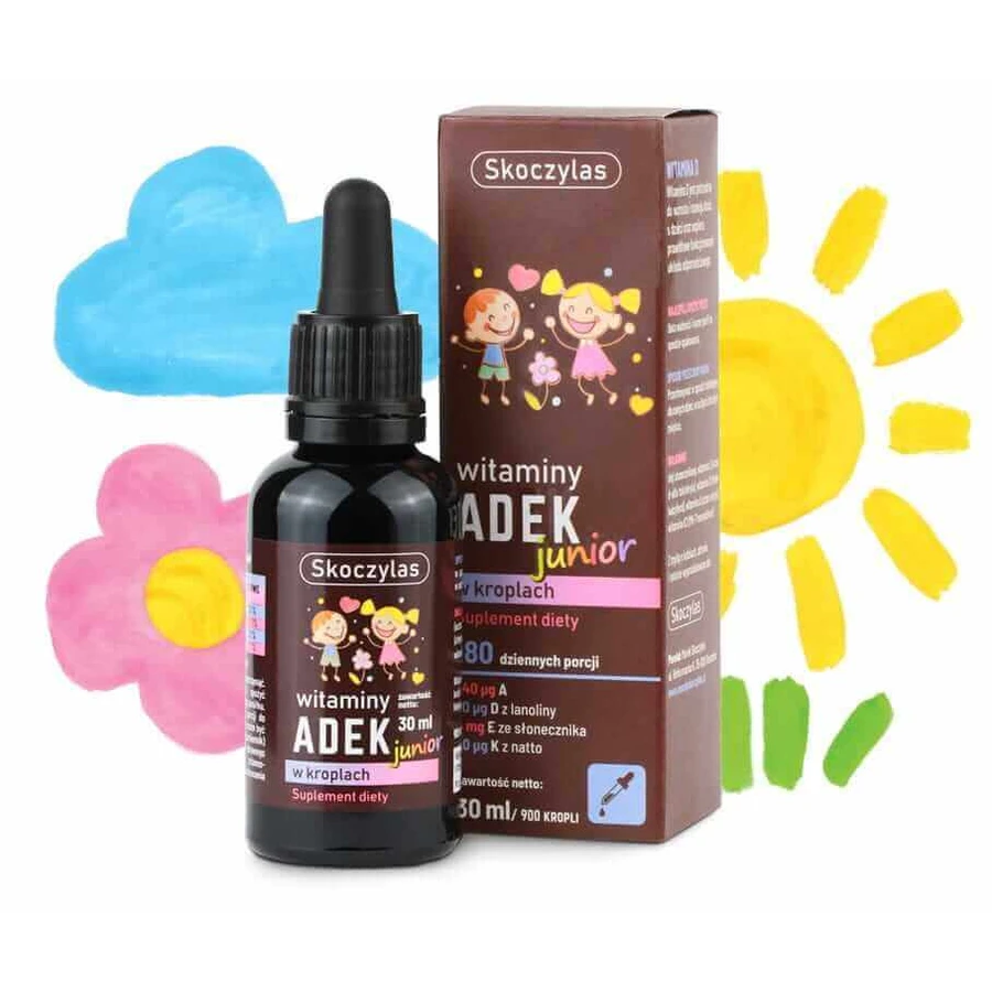 Skoczylas Витамины ADEK junior капли 30 мл: цены и характеристики
