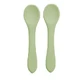 Набор силиконовых ложек, 6 месяцев+, Raw Green, Appekids