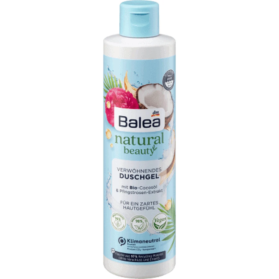 Кокосовый гель для душа Balea Natural Beauty, 250 мл: цены и характеристики