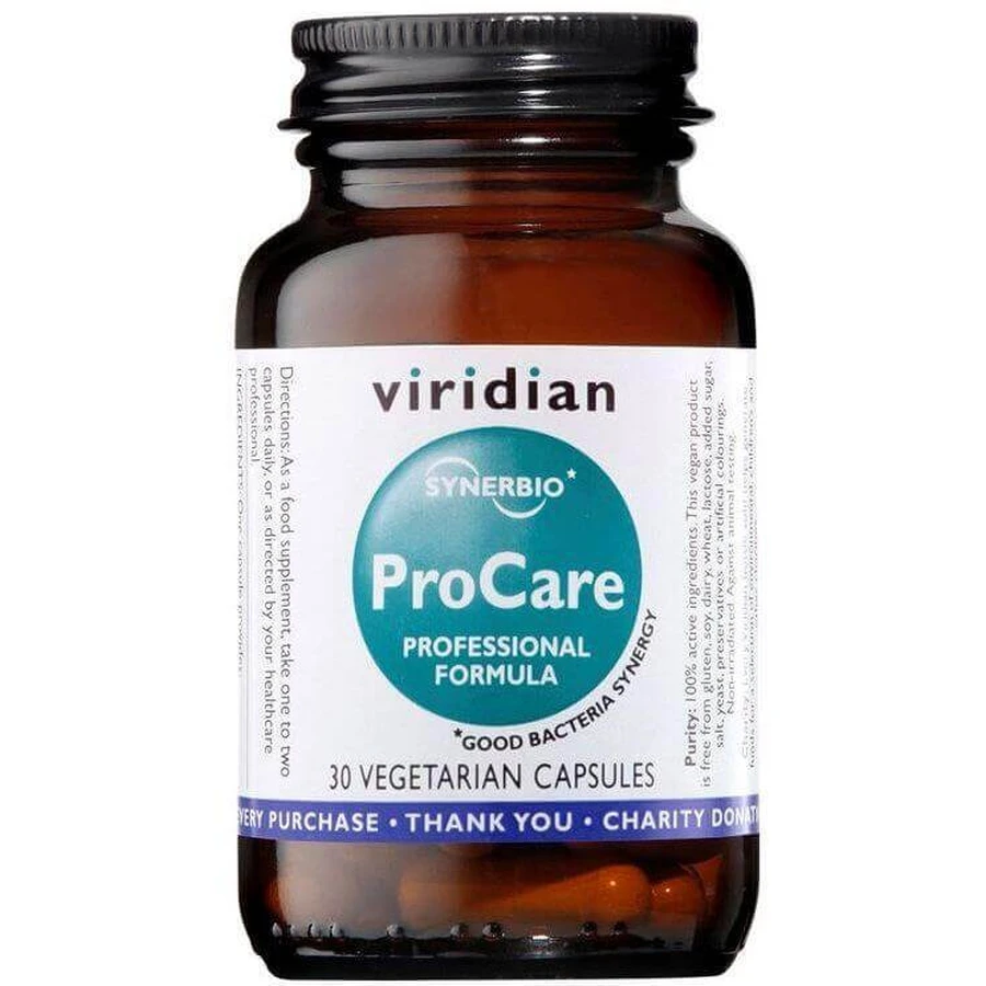 Viridian Synerbio ProCare 30 капсул: цены и характеристики