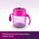 Avent, чашка-капельница с силиконовым мундштуком и ручками, розовая, SCF551/03, после 6 месяцев, 200 мл