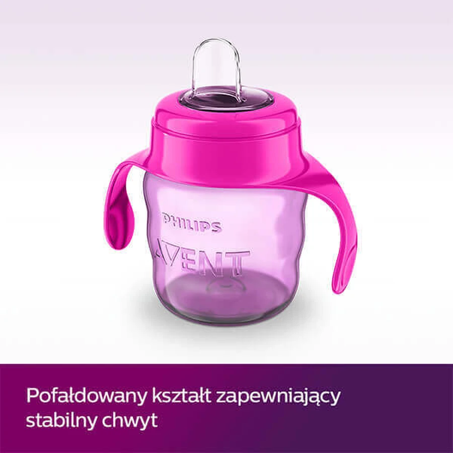 Avent, чашка-капельница с силиконовым мундштуком и ручками, розовая, SCF551/03, после 6 месяцев, 200 мл: цены и характеристики