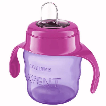 Avent, чашка-капельница с силиконовым мундштуком и ручками, розовая, SCF551/03, после 6 месяцев, 200 мл: цены и характеристики