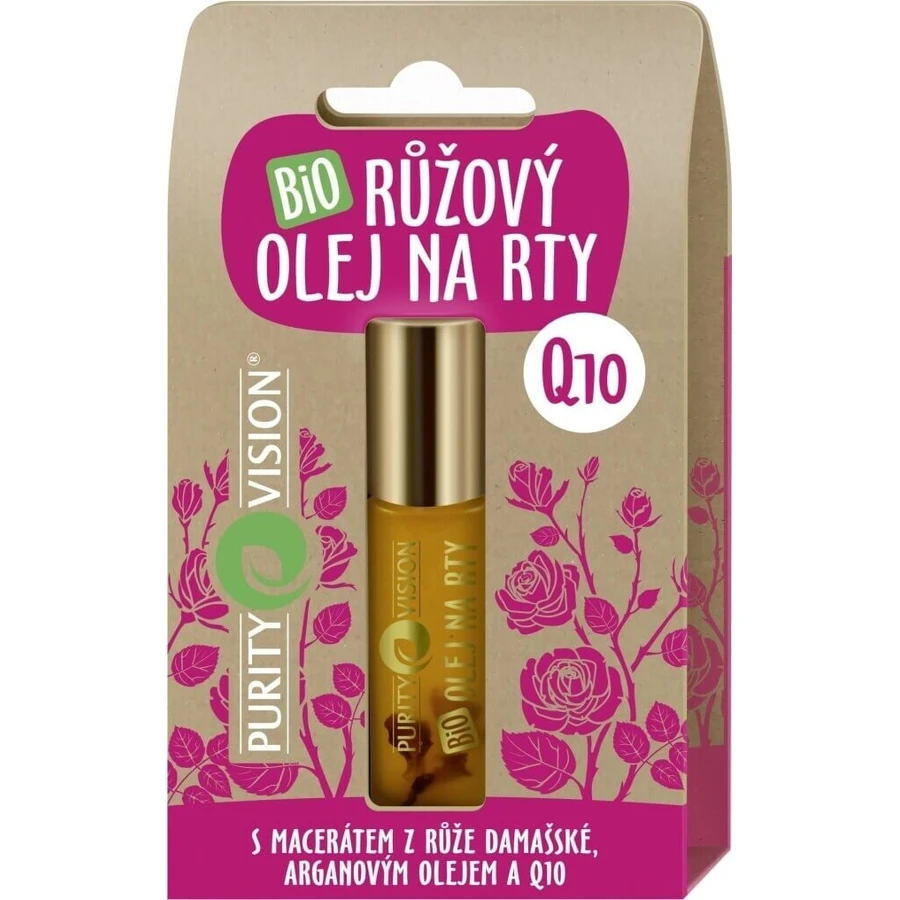 Purity Vision Біо Трояндова олія для губ 10 мл 1×1 шт: ціни та характеристики