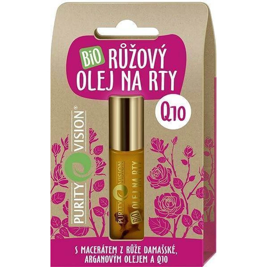 Purity Vision Біо Трояндова олія для губ 10 мл 1×1 шт: ціни та характеристики