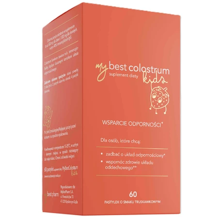 MyBestColostrum Kids, со вкусом клубники, 60 пастилок: цены и характеристики