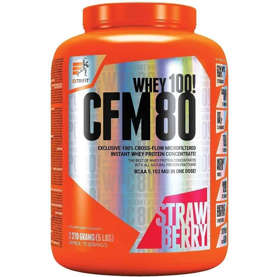 Extrifit CFM Instant Whey 80 клубника 2,27 кг: цены и характеристики