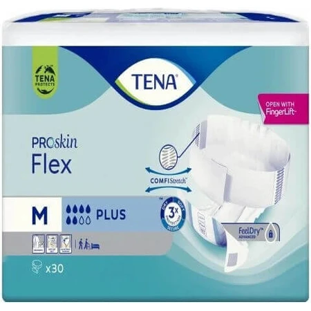 TENA Flex Plus M 1×30 шт, труси від нетримання з швидкознімним поясом: ціни та характеристики