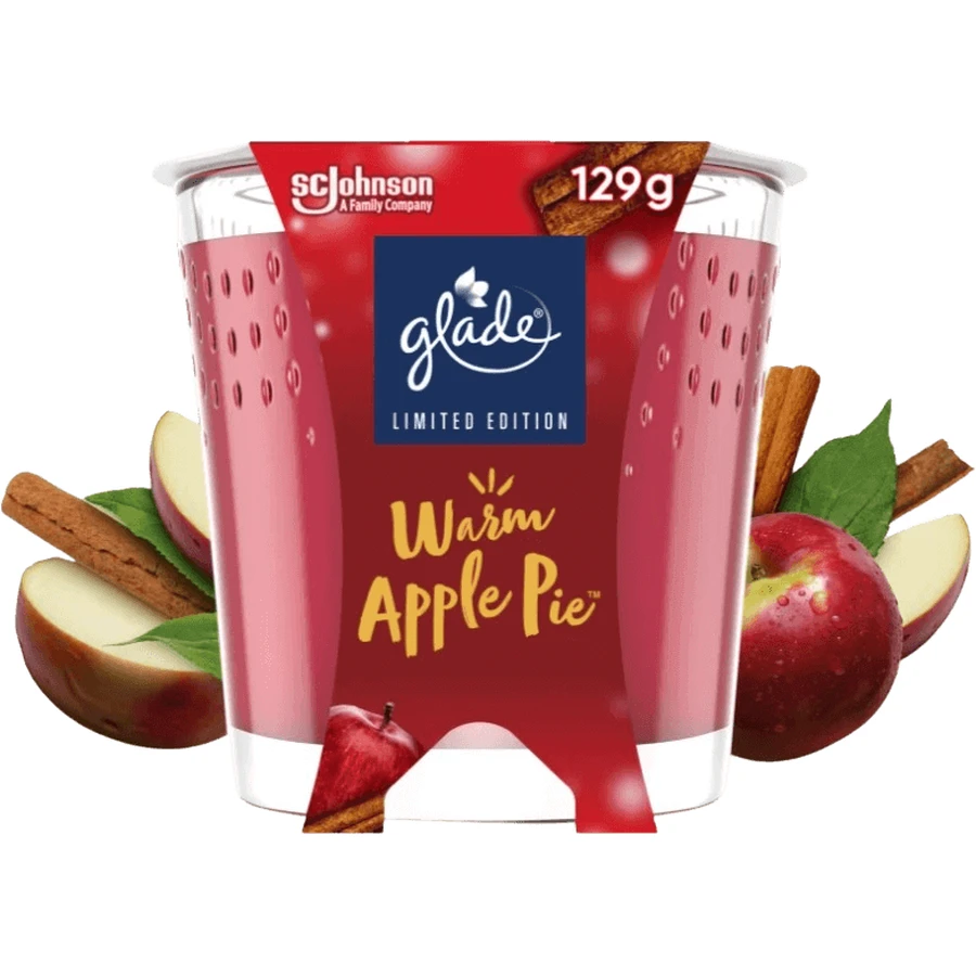 Glade Теплый яблочный пирог, ароматическая свеча 112 г: цены и характеристики