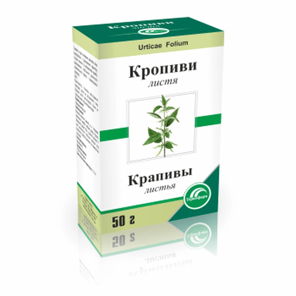 Кропиви листя листя 50 г пачка, з внутр. пакетом: ціни та характеристики