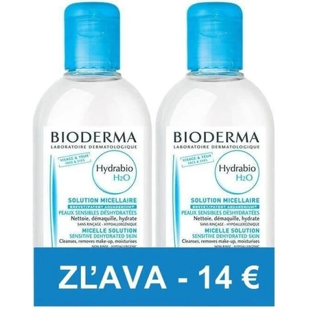 BIODERMA Hydrabio H2O FESTIVAL 2×500 мл, дерматологическая мицеллярная вода: цены и характеристики
